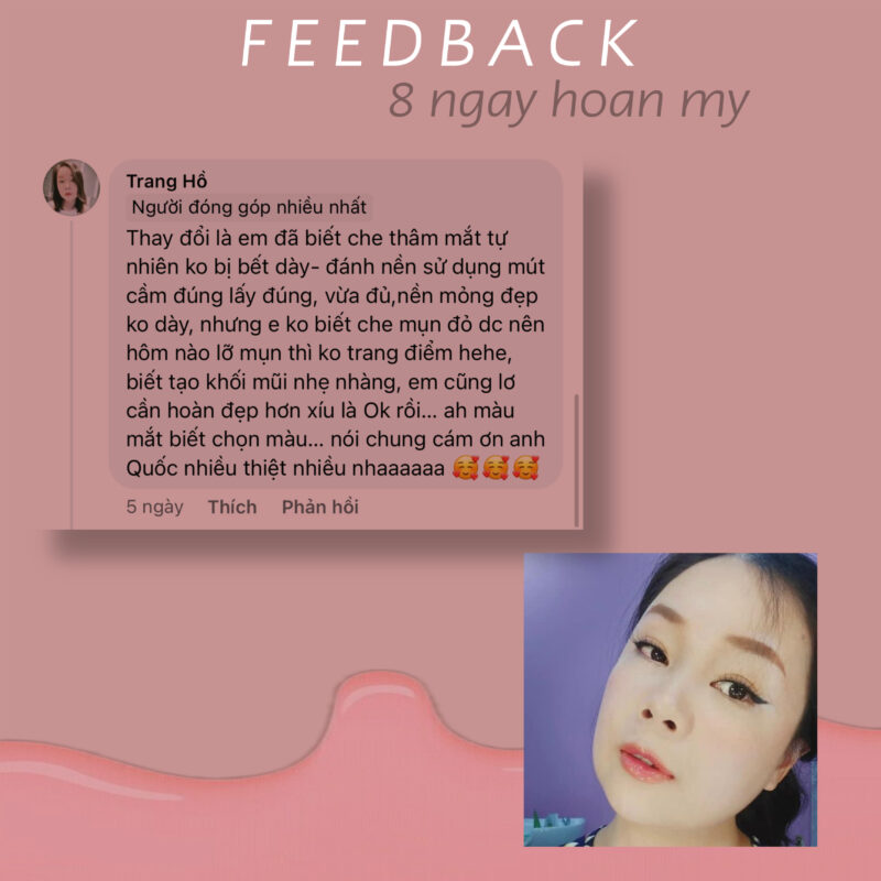 Feedback học viên khoá 8 Ngày Hoàn Mỹ