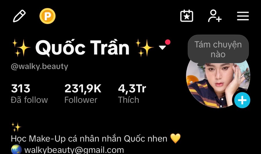 Kênh TikTok @walky.beauty